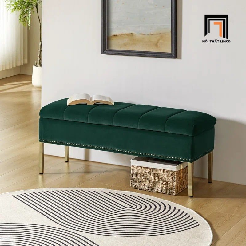  Ghế sofa bench SB8 Arlo 1m2 tông vàng ấm áp 