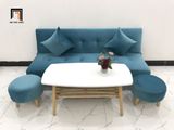  Bộ ghế sofa giường xanh dương GBL1 dài 1m7 phòng khách nhỏ 