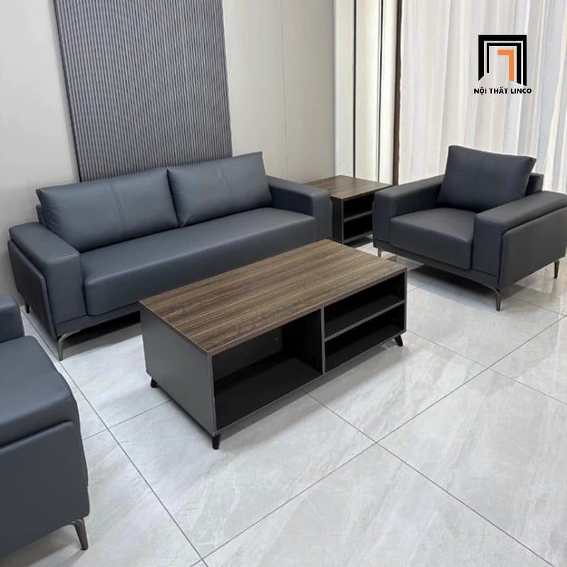  Bộ ghế sofa phòng khách gia đình KT1 Sigrin da chống trầy xám 