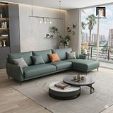  Ghế sofa góc chữ L da xanh lá GT299 Noha 2m6 x 1m6 giá rẻ 