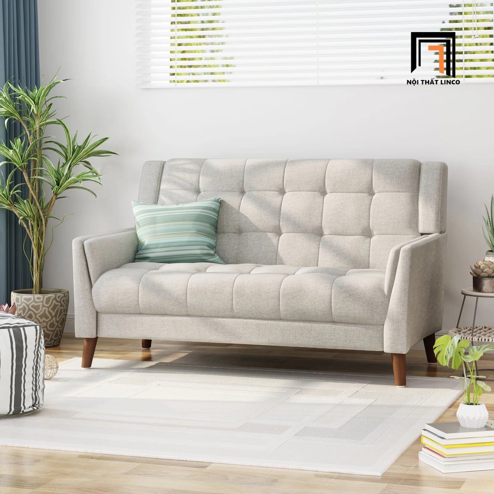  Bộ sofa KT196 Monte vải nỉ cao cấp cho không gian căn hộ 