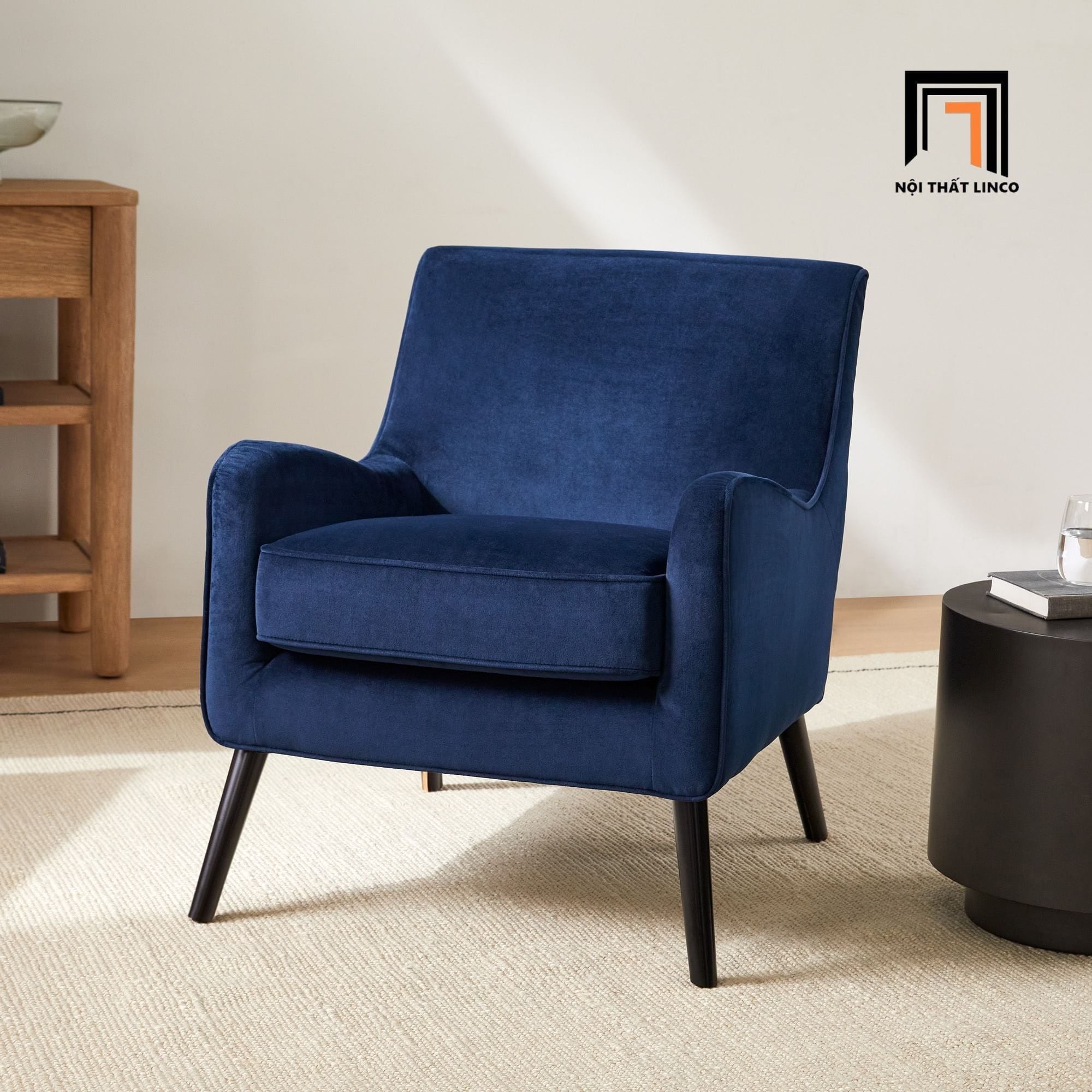  Bộ sofa phòng khách KT197 Nooker tông xanh đậm sang trọng 