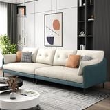  Set ghế sofa da giả hiện đại KT113 Nordice phòng khách đẹp 
