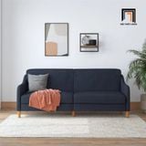  Sofa chung cư KT189 Jasper vải bố xám đen đẹp tinh tế 