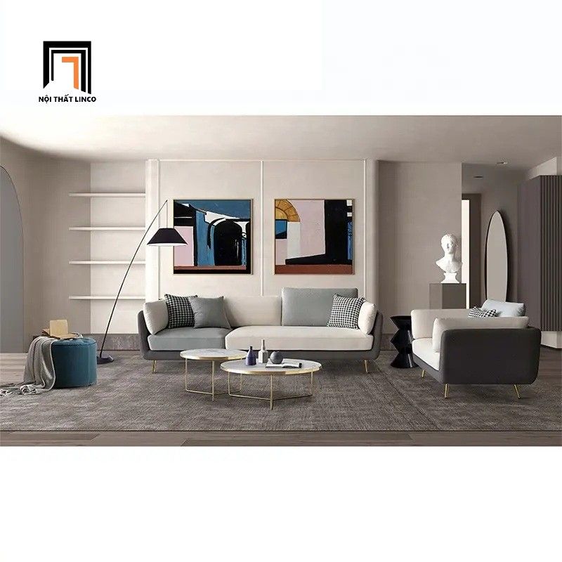  Ghế sofa đơn gia đình xinh xắn DT58 Mixco vải nỉ bố 