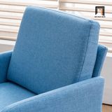  Ghế sofa đơn phòng khách giá rẻ DT105 Ghisham vải xanh dương 