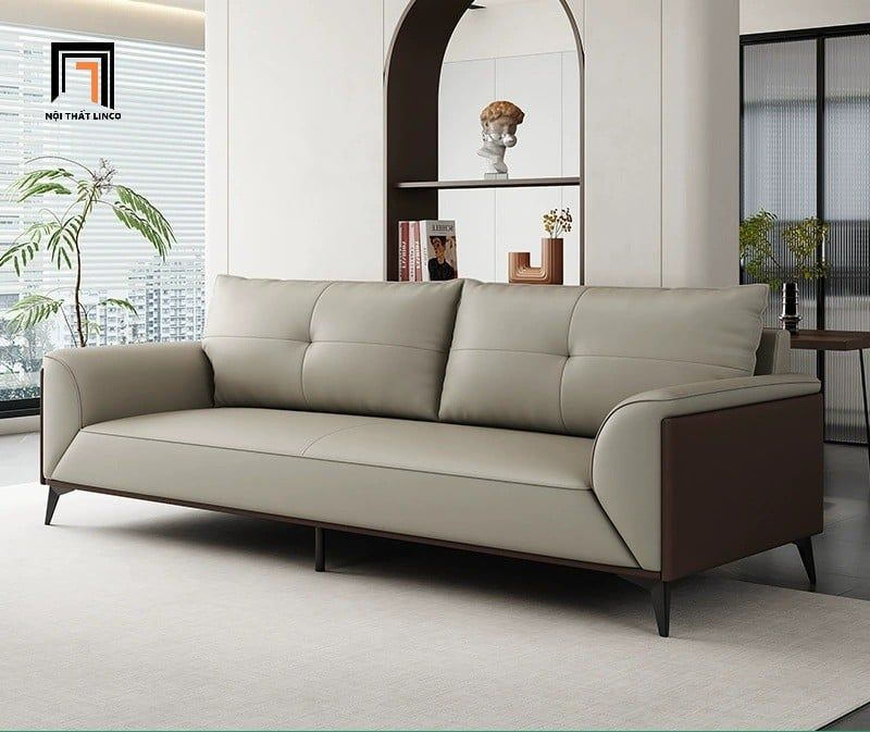  Set 2 ghế sofa văn phòng KHQ165 Mosby da công nghiệp 