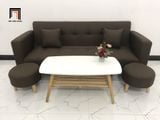  Bộ bàn ghế sofa bed đa năng GBL2 nâu đậm dài 2m phòng nhỏ 