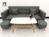  Bộ ghế sofa bật giường giá rẻ GBL2 xám đen dài 2m nhỏ gọn 
