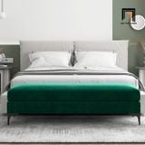  Đôn sofa vải nhung xám SB29 Hamitor dài 1m4 