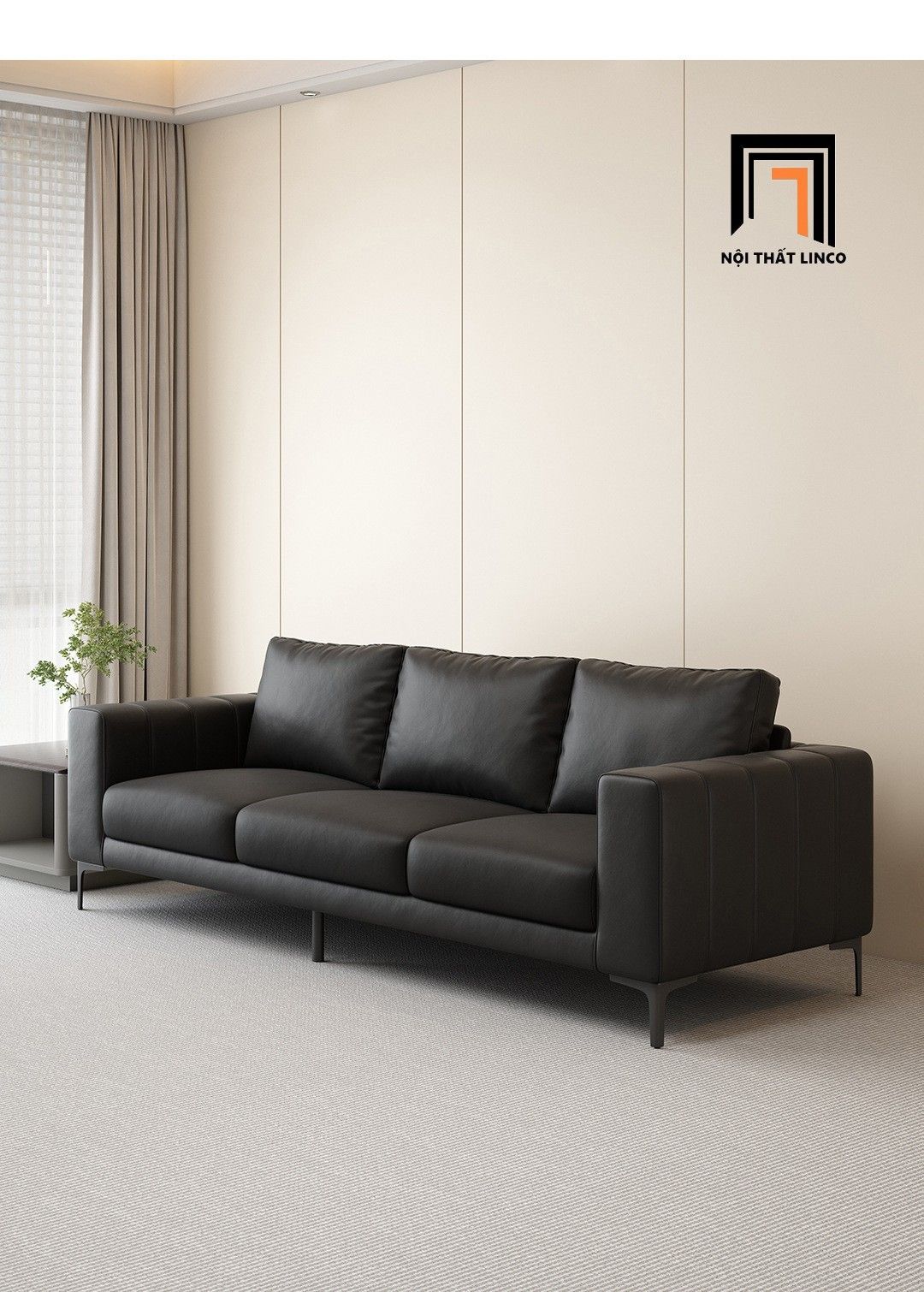  Bộ 2 ghế sofa da giả KHQ169 Hacien phòng khách gia đình 