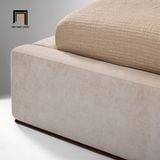  Giường ngủ vải nỉ mềm giá rẻ GN124 Quinten căn hộ chung cư 