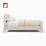  Giường ngủ vải nỉ nhung xám trắng GN125 Latham cho căn hộ 