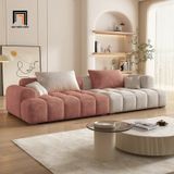  Ghế sofa vải nỉ nhung xinh xắn BT269 Camiel 2m6 cho shop tiệm 
