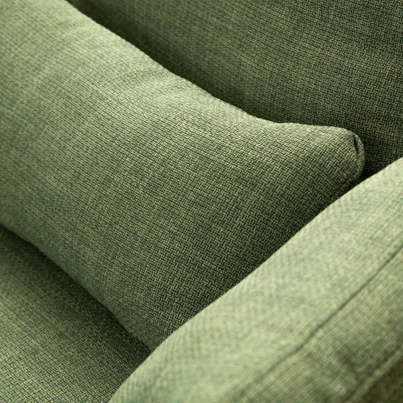  Ghế sofa đơn tròn thư giãn DT91 Daniela màu xanh lá vải nỉ bố 