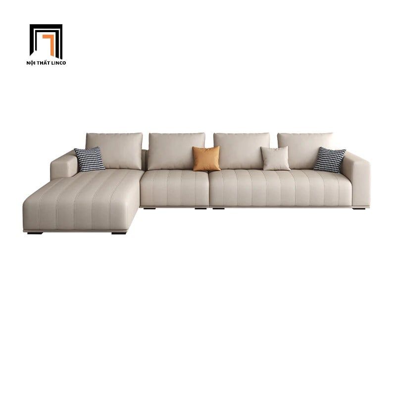  Bộ ghế sofa cao cấp KT10 Flin bọc da chống trầy chống mực 