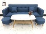  Bộ ghế sofa văng dài GBL2 dài 2m bật nằm màu xanh dương 