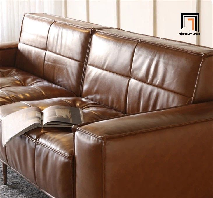  Ghế sofa băng đôi da Pu bóng BHQ56 Tanok 2m cho căn hộ 