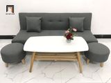  Bộ ghế sofa giường đa năng GBL1 xám lông chuột dài 1m7 