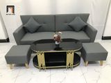  Bộ ghế sofa băng 1m9 giá rẻ BL5 Piloc màu xám đậm vải bố 