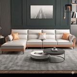  Sofa phòng khách KT29 Appelo thiết kế sang trọng bọc da giả 
