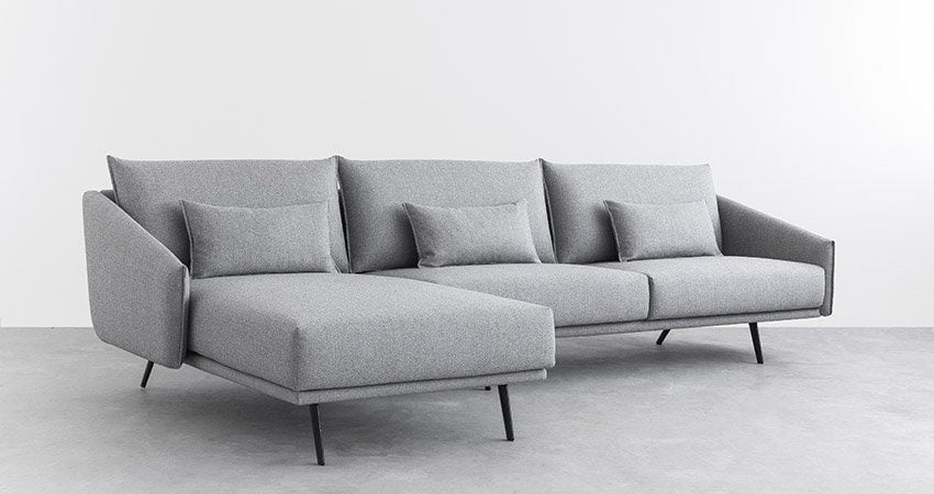  Bộ ghế sofa góc L vải nỉ GT293 Laviere 2m3 x 1m6 phòng khách 