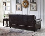  Ghế sofa băng da màu nâu đậm BHQ47 Clyro 2m1 tân cổ điển 