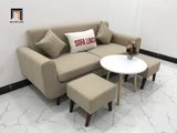  Bộ ghế sofa băng 1m9 BL1 Presa màu trắng kem căn hộ chung cư 