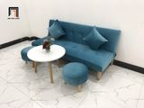  Bộ ghế sofa giường xanh dương GBL1 dài 1m7 phòng khách nhỏ 