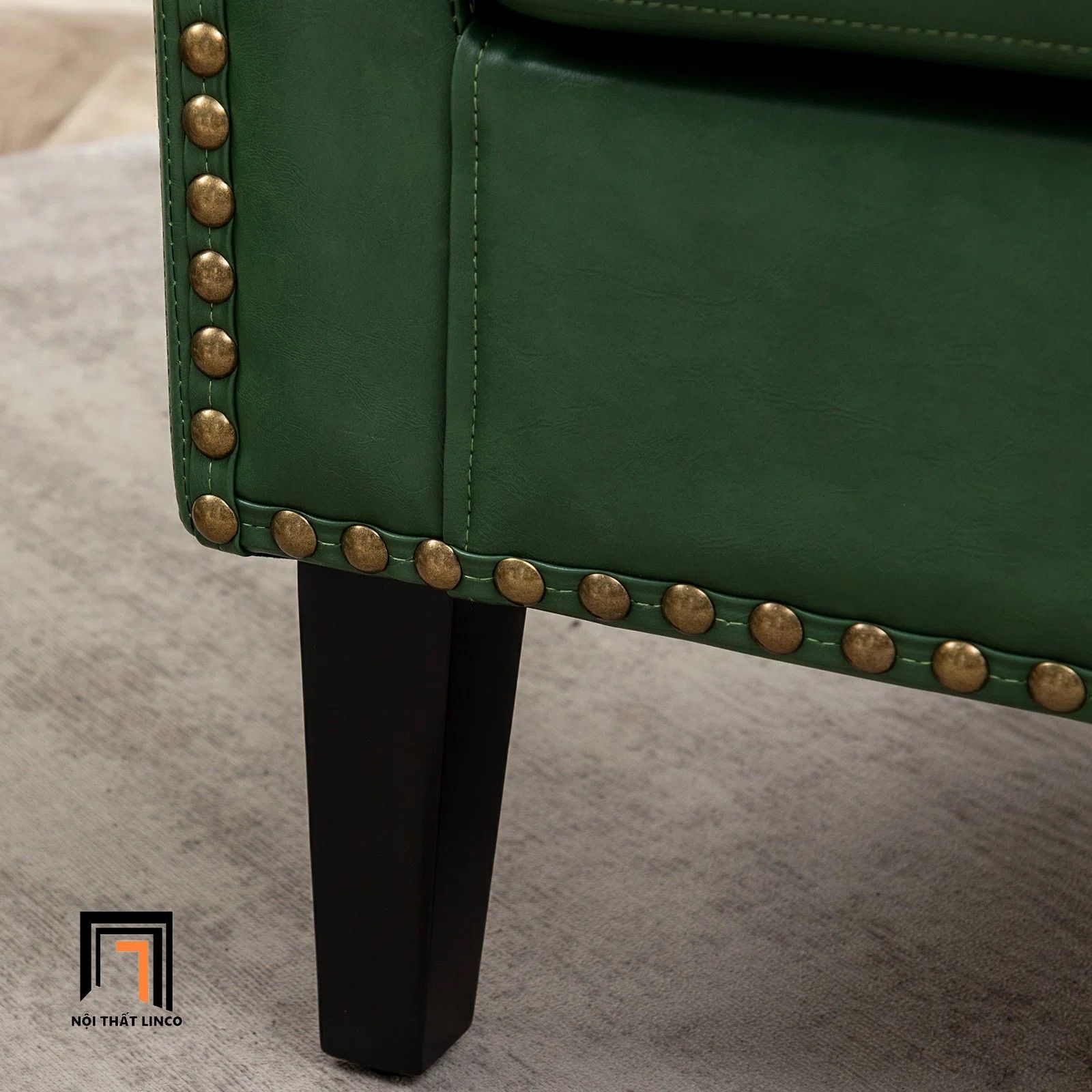  Ghế sofa đơn 1 nệm ngồi DT98 Boney da công nghiệp cao cấp 