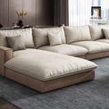  Bộ ghế sofa góc da công nghiệp GT280 Olive 2m4 x 1m6 xinh xắn 