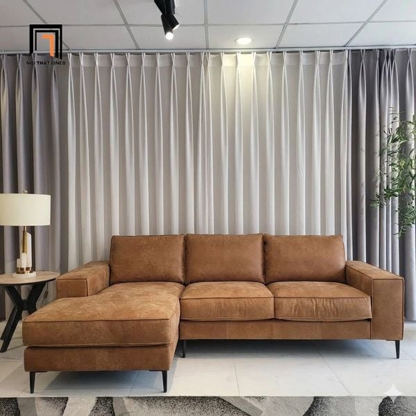  Bộ sofa góc chữ L GT295 Mondazie 2m3 x 1m6 phòng khách đẹp 