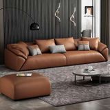  Ghế sofa văng hiện đại BHQ28 Orizaba dài 2m7 da giả màu nâu 