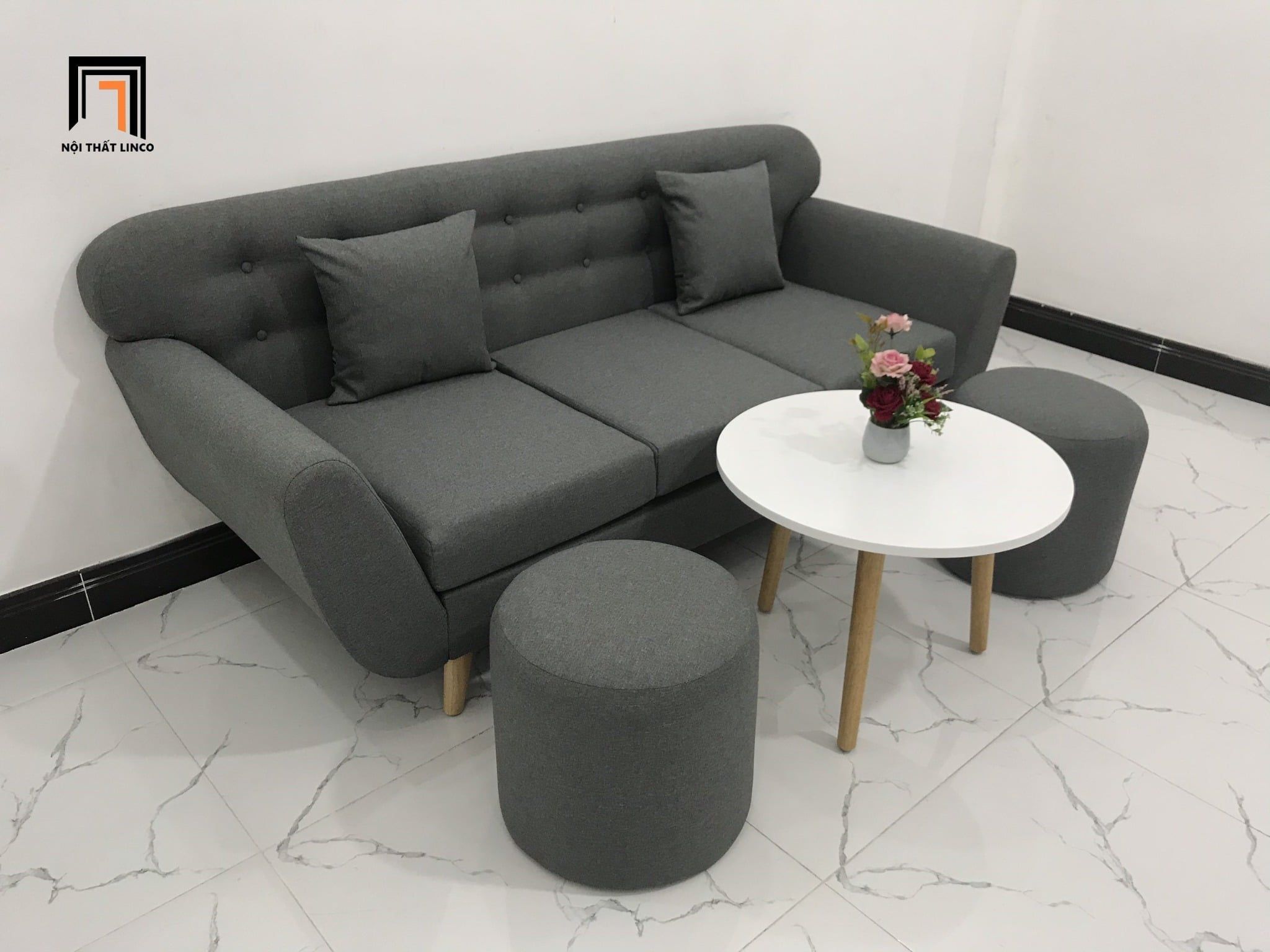  Bộ ghế sofa băng giá rẻ BL12 BTC dài 1m9 cho gia đình nhỏ 