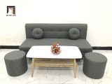  Bộ ghế sofa băng nhỏ gọn BL8 BKT dài 1m7 vải bố mềm 
