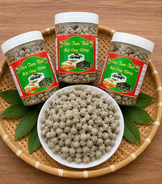 Viên tam thất mật ong thủ công lọ 500g