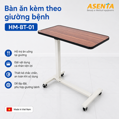 Bàn ăn kèm theo giường bệnh HM-BT-01 chính hãng | Made in Viet Nam
