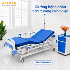 Giường bệnh nhân 1 chức năng chỉnh điện HM-EB01-T02 chính hãng | Made in Viet Nam