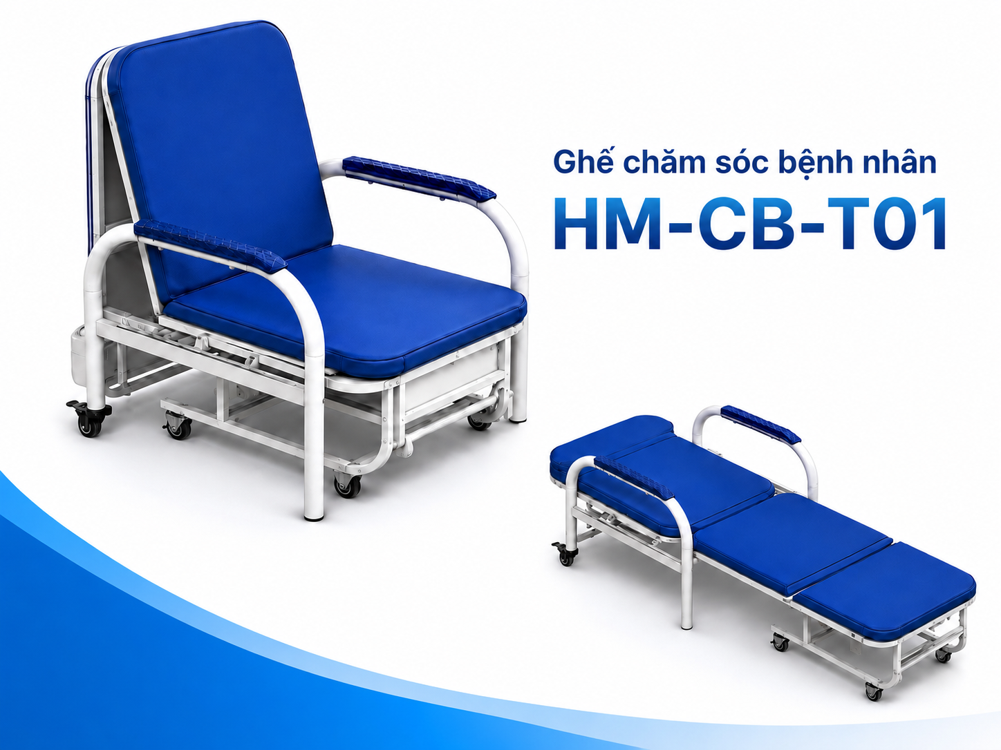 Ghế chăm sóc bệnh nhân HM-CB-T01 chính hãng | Made in Viet Nam