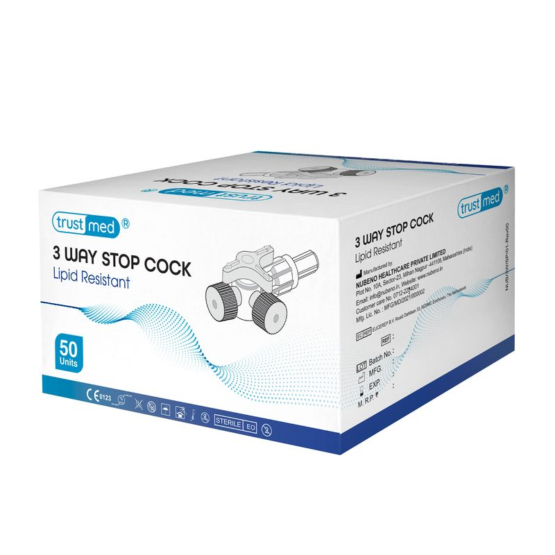 Khóa ba chạc chất lượng cao Medway Trustmed – 3-way stopcock y tế, an toàn & vô trùng