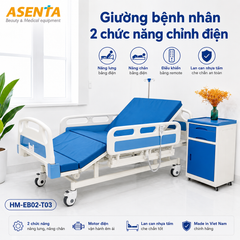 Giường bệnh nhân 2 chức năng chỉnh điện HM-EB02-T03 chính hãng | Made in Viet Nam