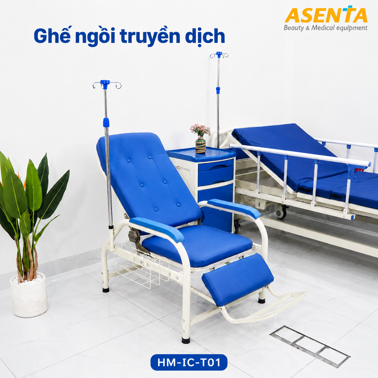 Ghế ngồi truyền dịch HM-IC-T01 chính hãng | Made in Viet Nam