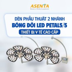 Đèn mổ phẫu thuật Petal 5/5 2 nhánh treo trần