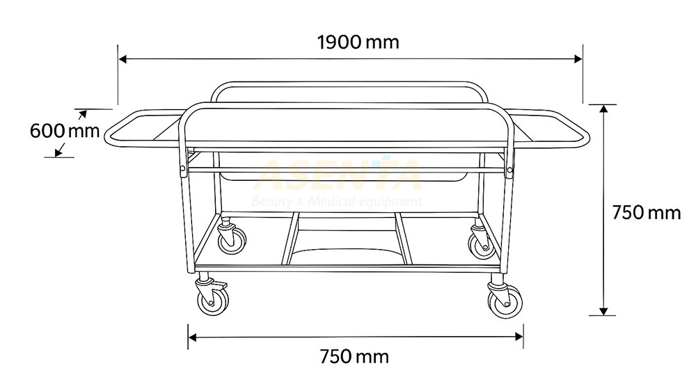 Xe băng ca cứu thương y tế inox 201