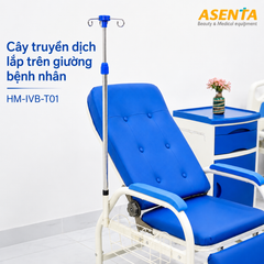 Cây truyền dịch lắp trên giường bệnh nhân HM-IVB-T01 chính hãng | Made in Viet Nam
