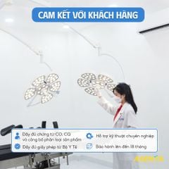 Đèn mổ phẫu thuật Petal 5/5 2 nhánh treo trần