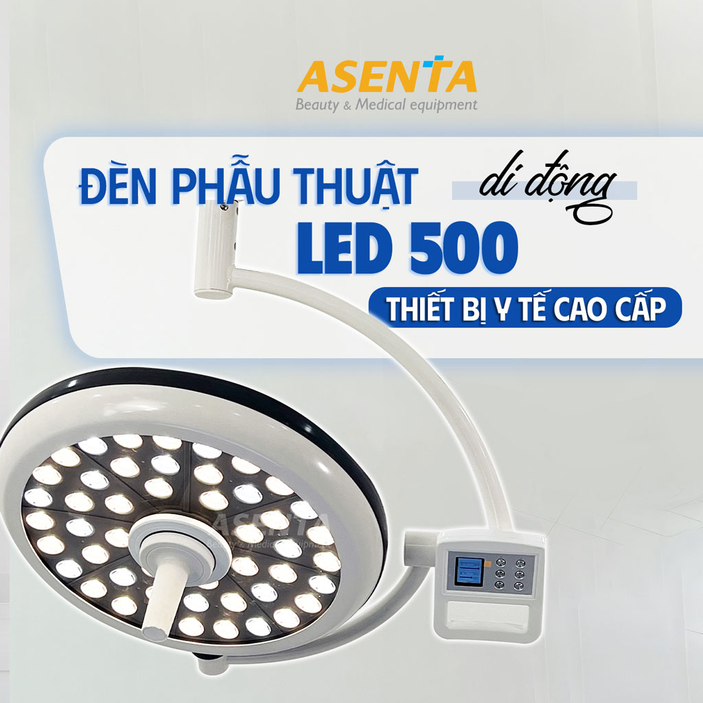 Đèn mổ phẫu thuật 2 nhánh LED500/500 treo trần