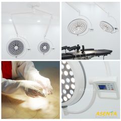 Đèn mổ phẫu thuật 2 nhánh LED500/700 treo trần