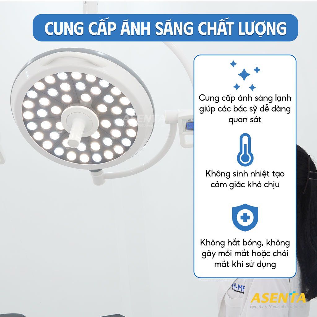 Đèn mổ phẫu thuật 2 nhánh LED500/700 treo trần