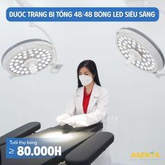 Đèn mổ phẫu thuật 2 nhánh LED500/500 treo trần